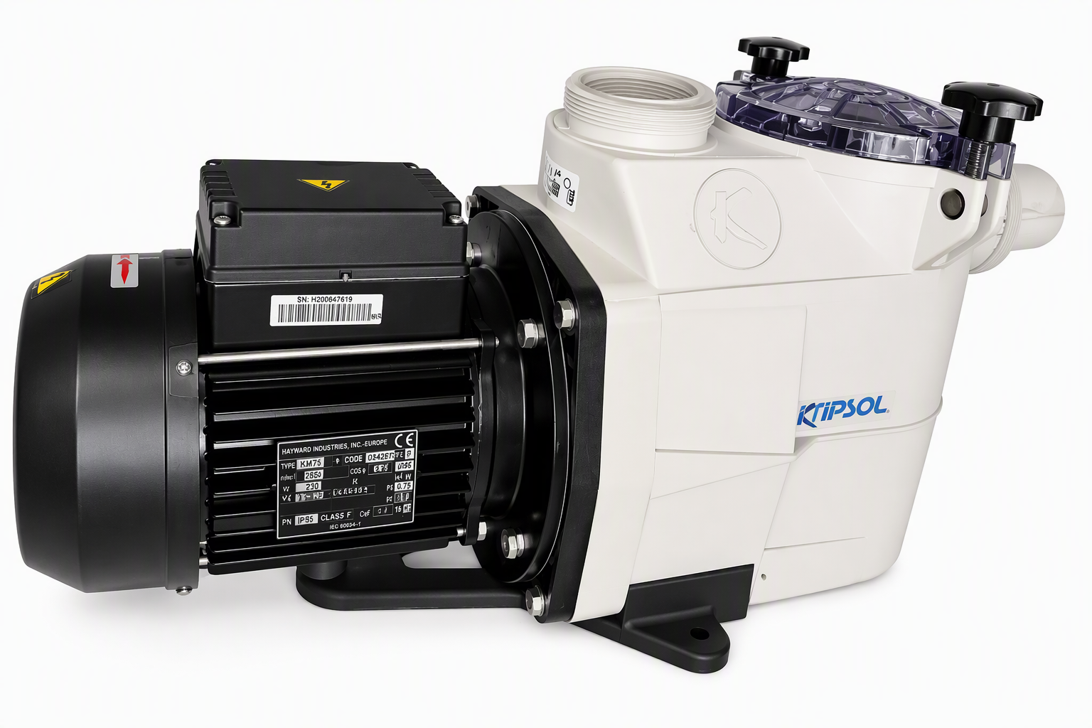Kripsol swimming pool pump for residential and commercial pool filtration systems